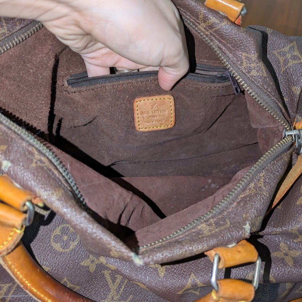 Vintage Louis Vuitton Speedy Bag 30 Purse Made in France - Picture 9 of 9
